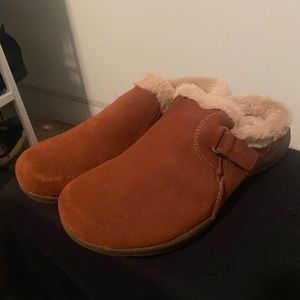 Clarks Roseville Clog Womens Size 8 W Mahogany